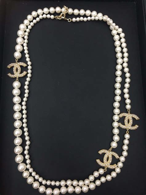 pearl Chanel necklace for women